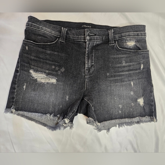 J Brand Pants - 🖤 J Brand Mia Vagabond Distressed Denim Shorts | Black | Size 29